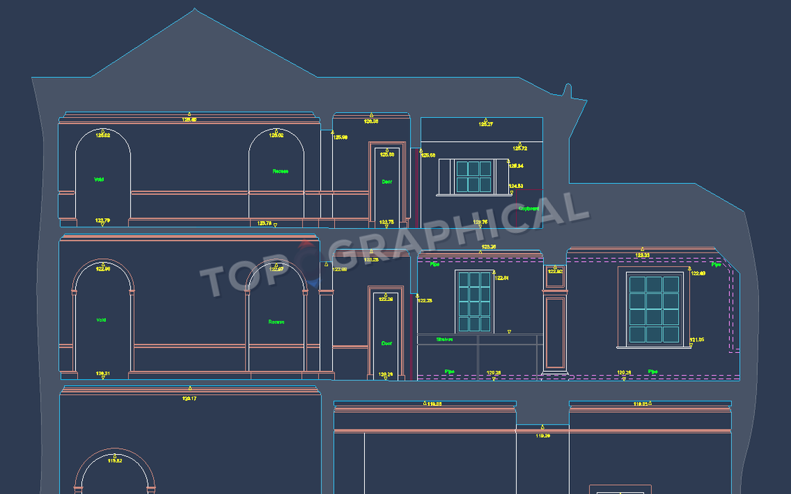 Measured section