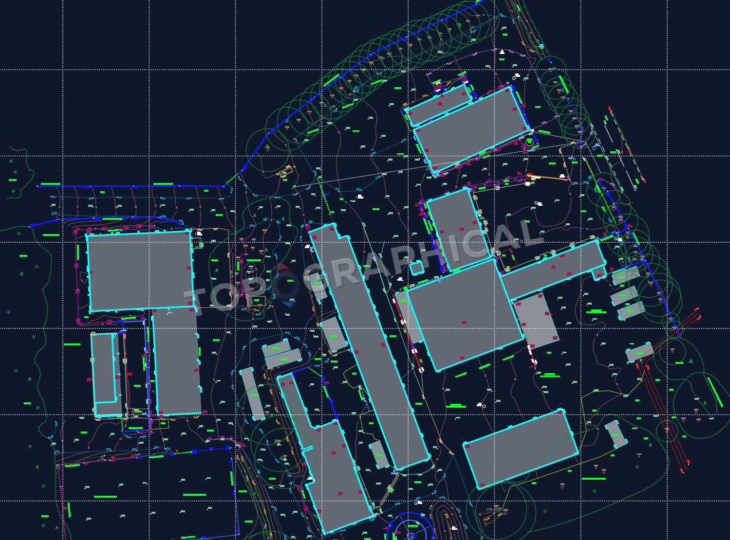 Topographical drawing