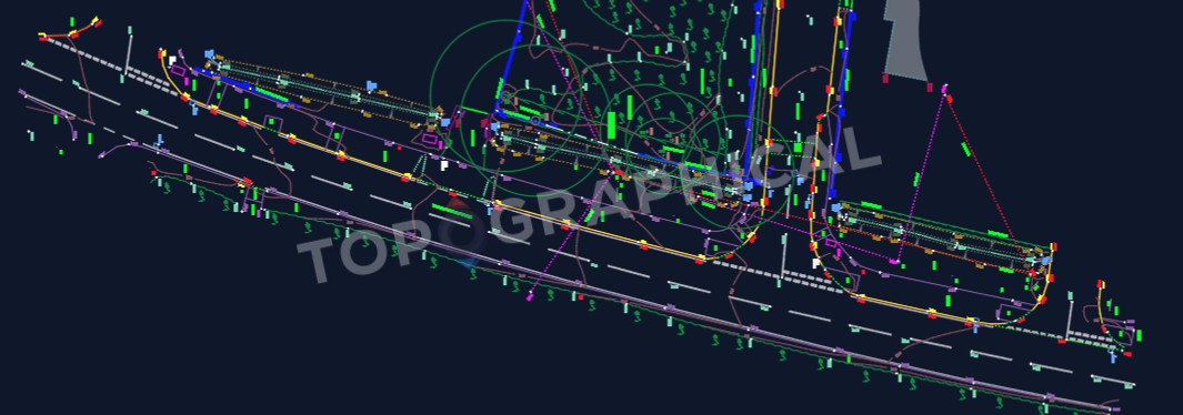Measured route drawing