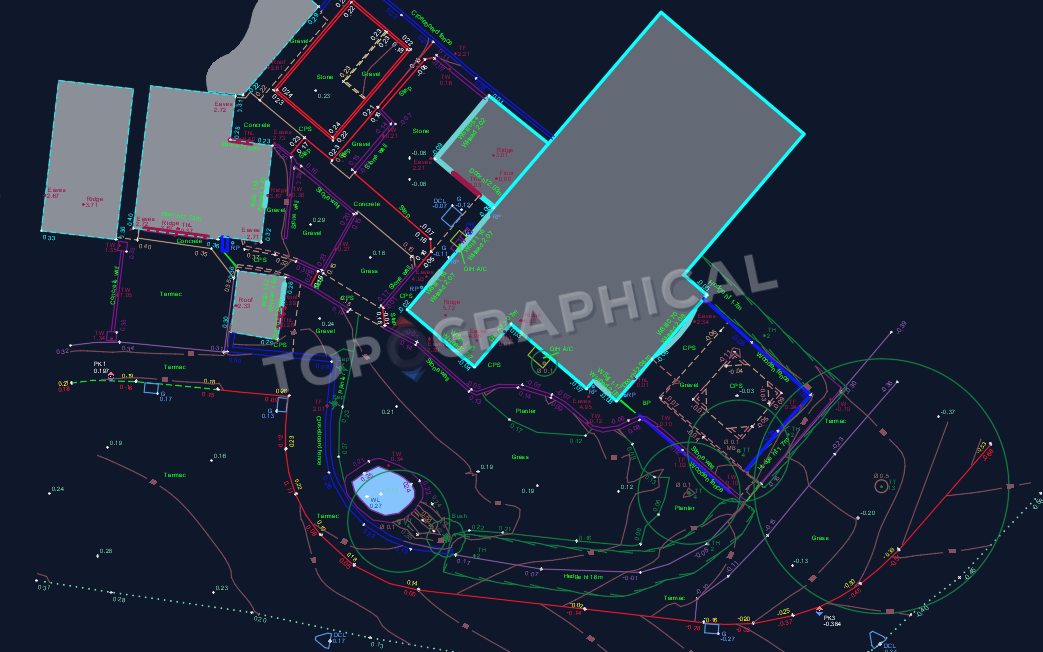 Topographical drawing