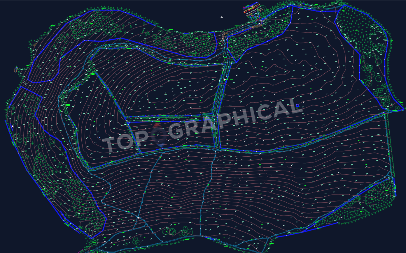 Topographical drawing