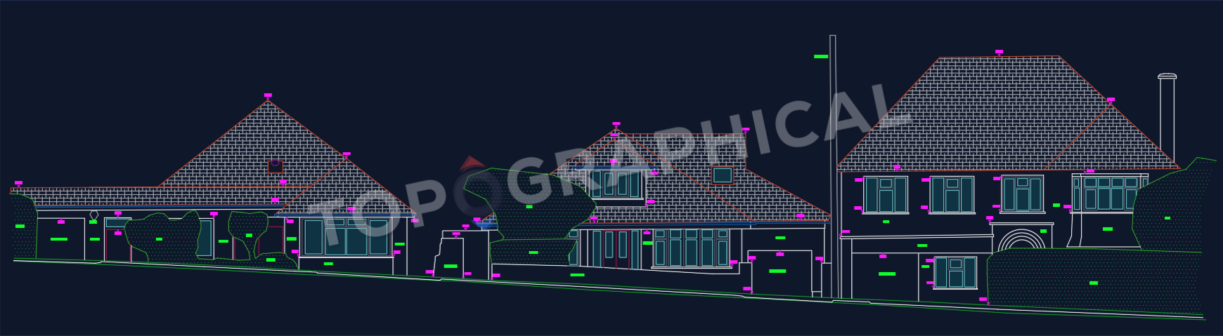 Measured street elevation